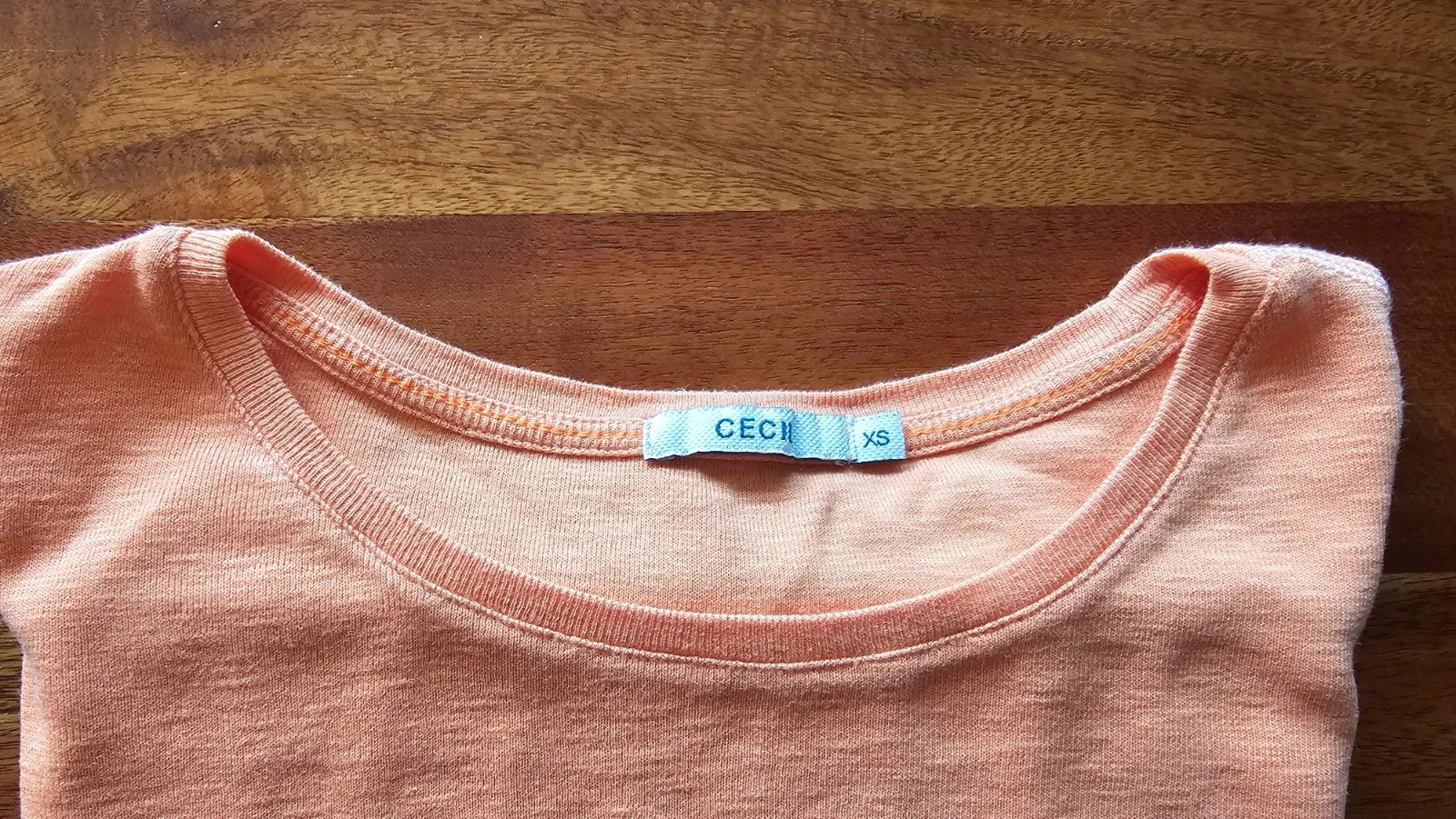 T-shirt manches 3/4 Cécil Orange Taille XS 34 – Très bon état – photo 4